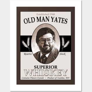 Old Man Yates Whiskey Logo Posters and Art